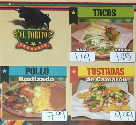 Taqueria El Torito Menu, Menu for Taqueria El Torito, East Plano, Plano ...