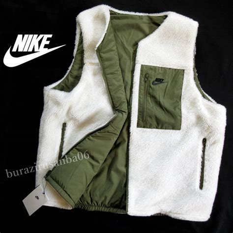 【未使用】メンズ 2xl 未使用 定価12650円 Nike ナイキ リバーシブル ボアフリース ベスト 高耐久リップストップ素材 ボアベスト ルーズフィットの落札情報詳細 ヤフオク落札