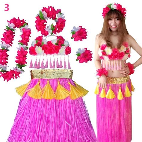 80cm Hawaii Hula Skirt Hula Hula Costume Performance Hula Suit