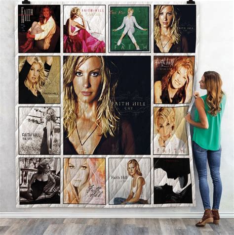 Faith Hill Albums Combined Cry Quilt Blanket - Teeruto