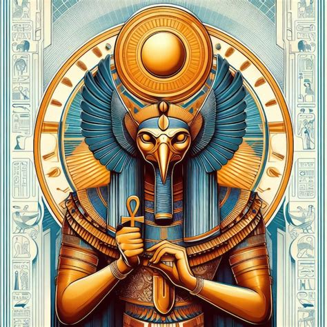 Premium Photo | Amon Ra Egyptian mythology illustration