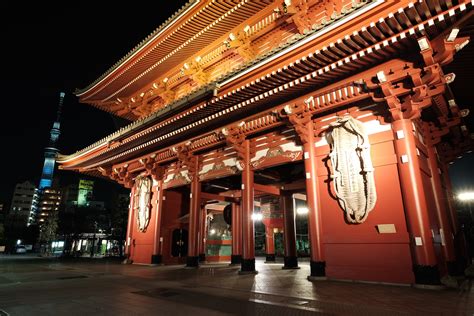 Fondos De Pantalla Templo Noche Edificio Santuario Tokio