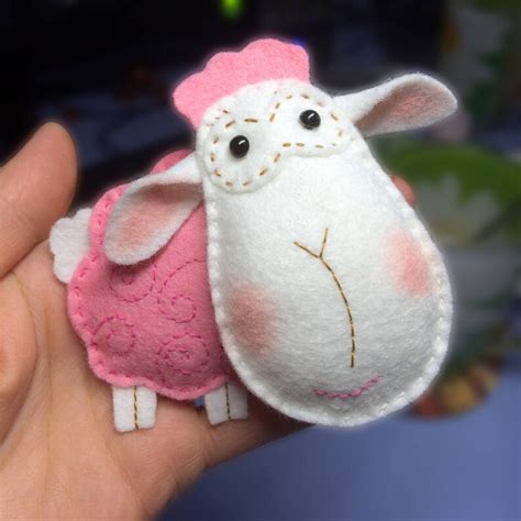 Sheep Ornament Felt Sheep Pattern Sheep Sewing Pattern Etsy