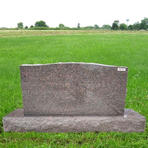 Dakota Mahogany Granite Serpentine Upright Monument Headstone MN-39 ...