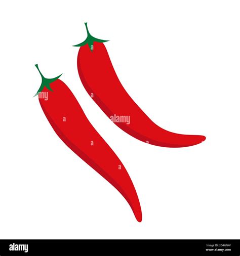 Hot Chilli Vector Illustration On White Background Stock Vector Image Art Alamy