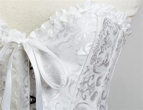 Kelvry Plus Size Sexy Bridal Lingerie Bustier Boned Corset G String Fruugo Uk