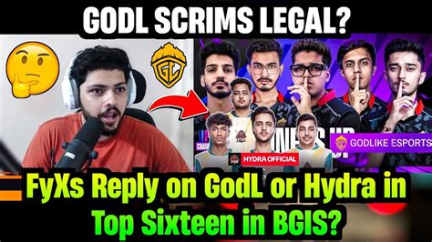 Pain Fyxs React Godl In Top Bgis Reply On Godl Playing Scrims Legal