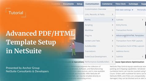 NetSuite Tutorial Advanced PDF HTML Template Setup YouTube