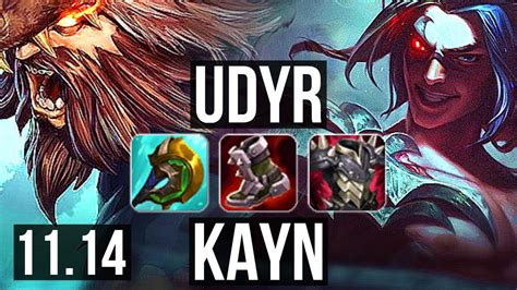 Udyr Vs Kayn Jungle M Mastery Games Legendary