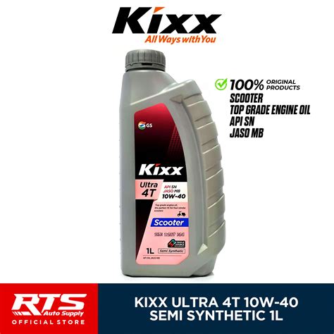 Kixx Ultra T W Jaso Mb Semi Synthetic Scooter Engine Oil Liter