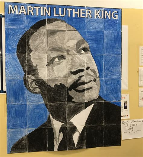 Student Mlk Mural From The Bronx · Art Projects For Kids Mlk Art