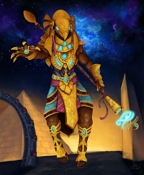 Ra "Starlight" skin fan art : Smite