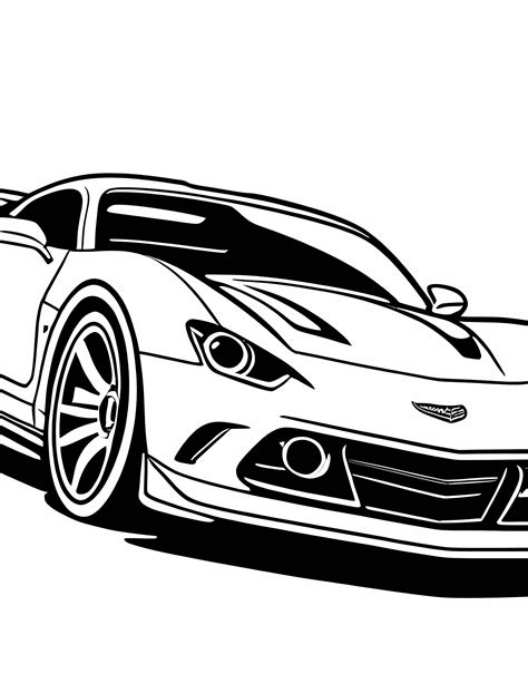 Раскраска Hot Wheels распечатать happybrushes