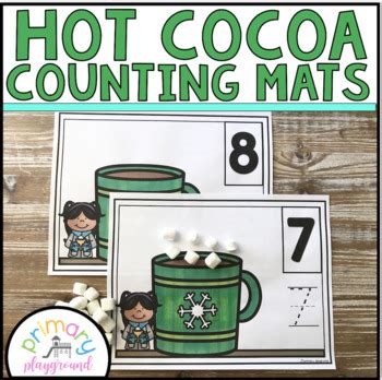 Hot Cocoa Hot Chocolate Counting Mats By Primary Playground