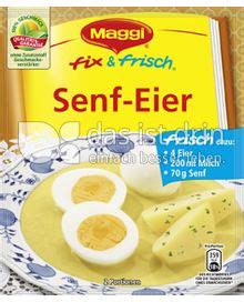 Maggi Fix Frisch Senf Eier Kalorien Kcal Und Inhaltsstoffe