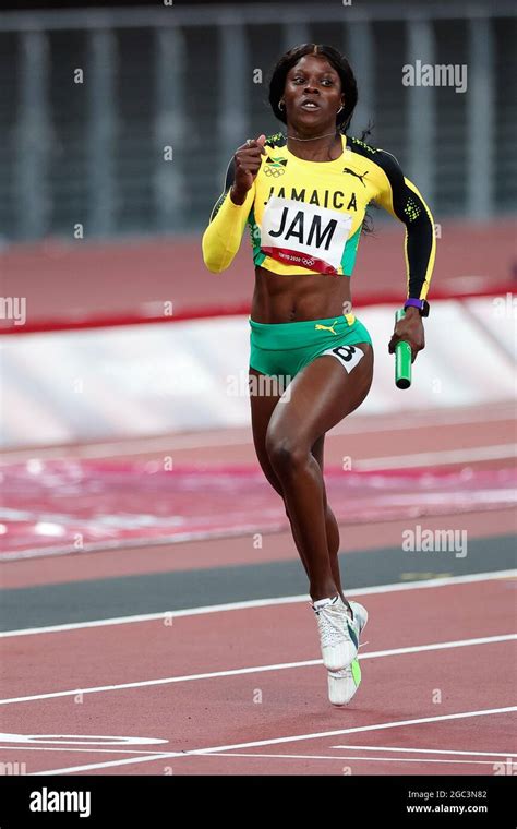 Tokyo Japan August Elaine Thompson Herah Of Team Jamaica In