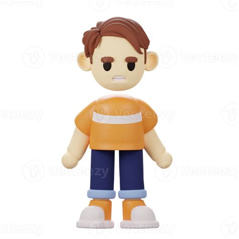 personaje de niño 3d triste 10871099 PNG