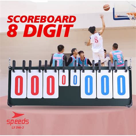 SPEEDS Score Board Papan Skor 8 Digit Untuk Futsal Sepak Bola