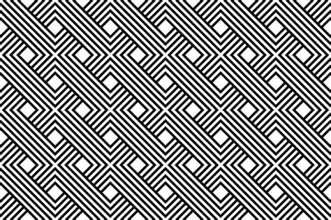 Premium Vector | Black and white seamless geometric pattern