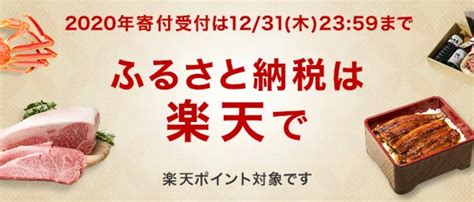 2020年のふるさと納税はまだ間に合う！楽天ふるさと納税でポイントももらえるぞ！ むねさだブログ