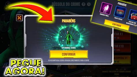 Peguei Tudo Como Pegar Emote Bandeir O E Top Criminal Verde No B Ssola