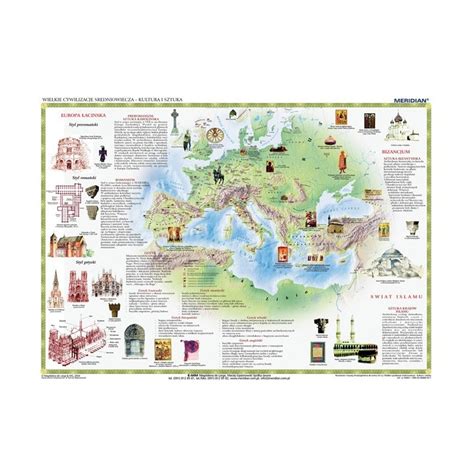 Mapa Cienna Wielkie Cywilizacje Redniowiecza Kultura I Sztuka