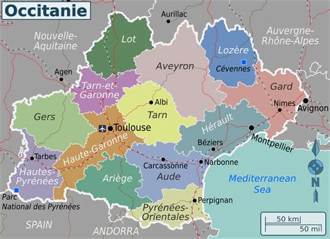 Occitanie France Map