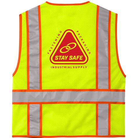 CornerStone ANSI 107 Class 2 Mesh Zippered Two Tone Vest