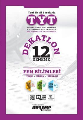 TYT Fen Bilimleri Dekatlon Denemeleri 12 Adet Kolektif Fiyat