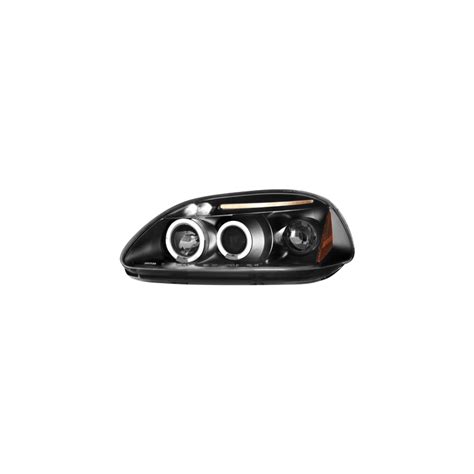 Phares Honda Civic 2 5T 96 98 Avec Anneaux Lumineux Angel Eyes Noir