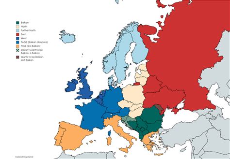 I made a map of Europe relative to Balkan, any changes that should be ...