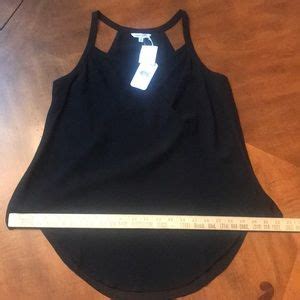 Naked Zebra Tops Nwt Naked Zebra Black Crossover Tank Poshmark
