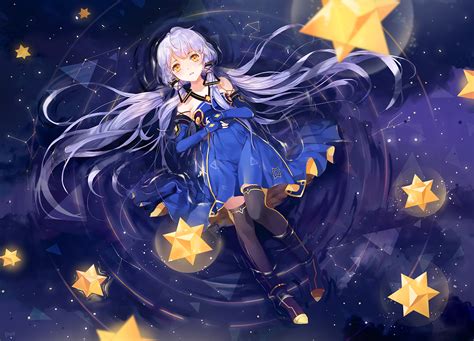 Stardust Vocaloid HD Wallpaper: A Celestial Anime Dream by えみょ