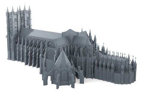 3d Model Of Westminster Abbey Church