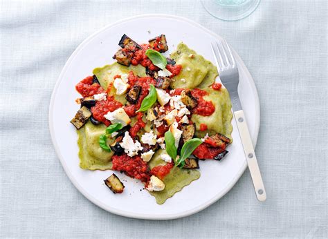 Ravioli Met Geroosterde Aubergine En Ricotta Recept Allerhande