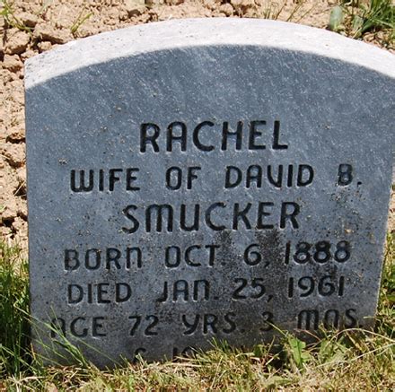 Rachel Stoltzfus Smucker Memorial Find A Grave