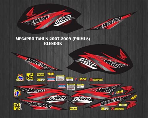 STICKER STRIPING DECAL MEGAPRO PRIMUS BLENDOK Lazada Indonesia