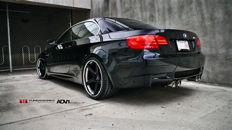 Sharp looking Black ADV1 Rims With Polished Lips on BMW M3 — CARiD.com ...