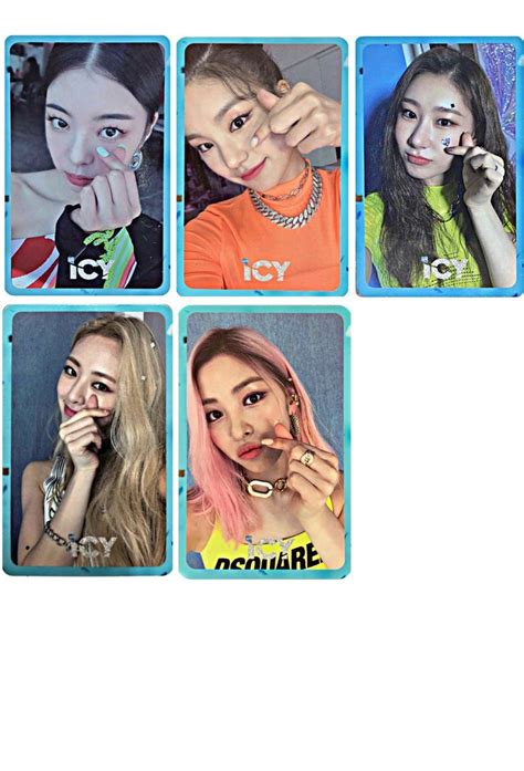 Itzy Photocards Fotos Imprimibles Pegatinas Bonitas Pegatinas