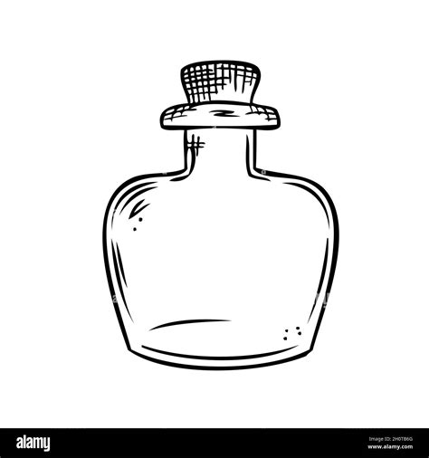 Glass Bottle Clipart Black And White