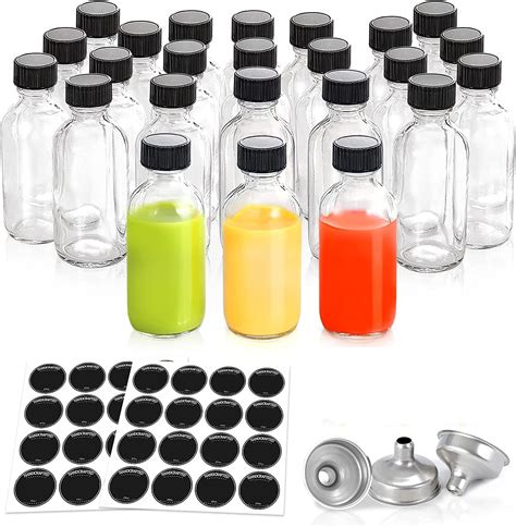 Buy Yhry 24 Pack 2 Oz Small Clear Glass Bottles S Bottles With Caps