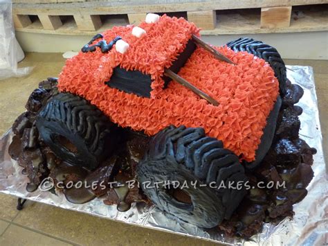 Muddy Monster Truck Birthday Cake Monster Truck Birthday Cake Truck Birthday Cakes Monster