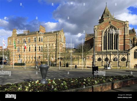 Statue Of William Webb Ellis Outside Rugby School Rugby Town