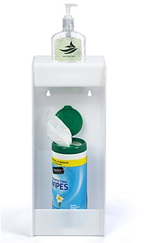 Wall Mounted Hygiene Supply Station Holds Ppe And Sanitizers