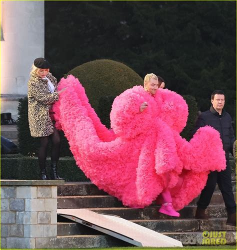 Sam Smith Dons Stunning Pink Dress While Filming New Music Video