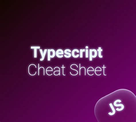 TypeScript Cheat Sheet Stasoz