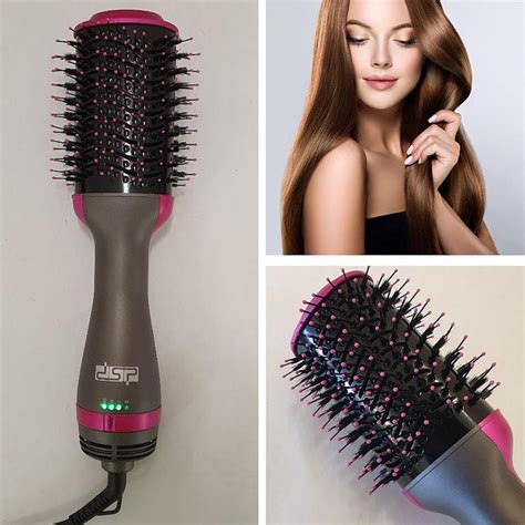 Dsp Hot Air Blower In Curler One Step Hair Straightener Blower W Power