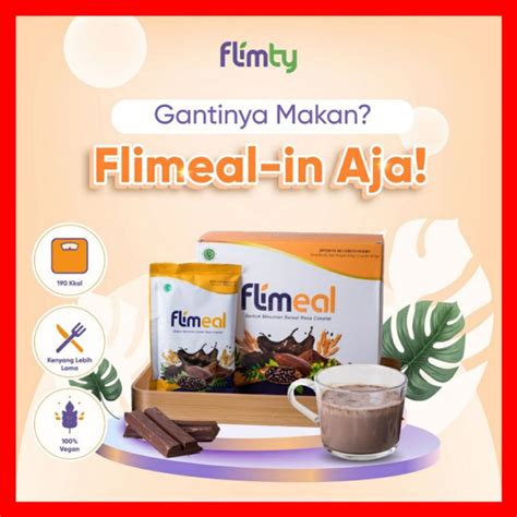 Jual FLIMEAL Meal Replacement By Flimty Minuman Sereal Rasa Cokelat