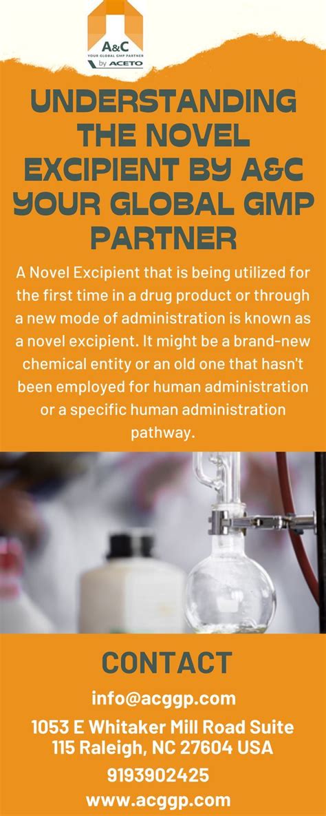 An Excipient That Is Being Utilized For The First Time In A Drug