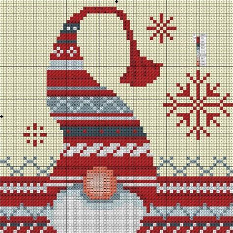 Рождественская вышивка крестом, Подушка, вышитая крестиком, Шаблон для ...